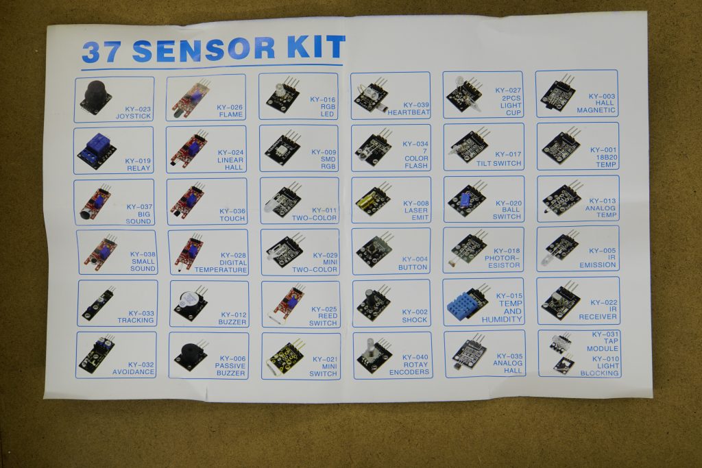 37 Piece sensor and module kit - A2D Electronics